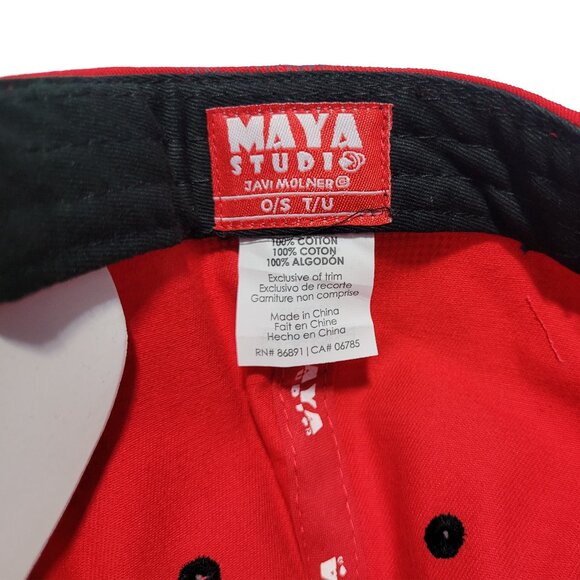 Maya Studios Mexican Skills Che Guevara Inspired Red/Black Snapback - Picture 7 of 7